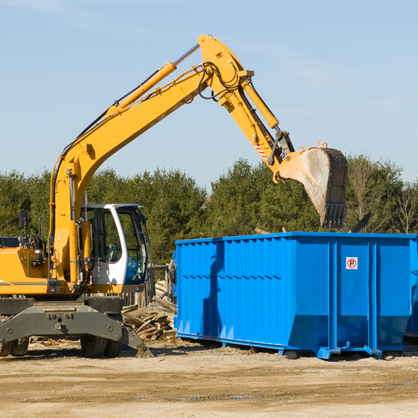 can i choose the location where the residential dumpster will be placed in Palmona Park